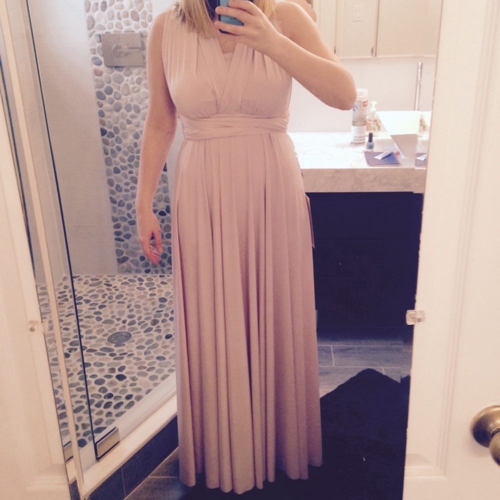 Dressy Twist Wrap Dress and MJ Band - Picture 4 of 4